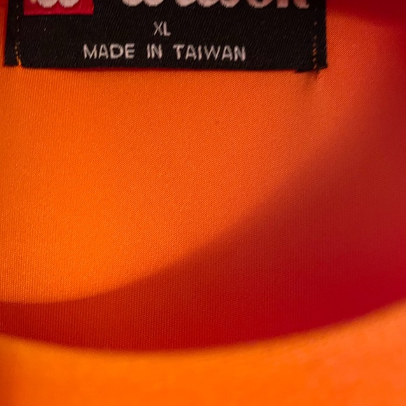 Men’s XL Wilson Jersey Round neck “T”, bright orange, breathable mesh underarm. - Picture 4 of 13